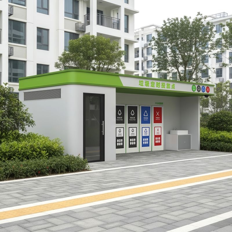 商业综合体智能垃圾分类房，这样配置更高效！
